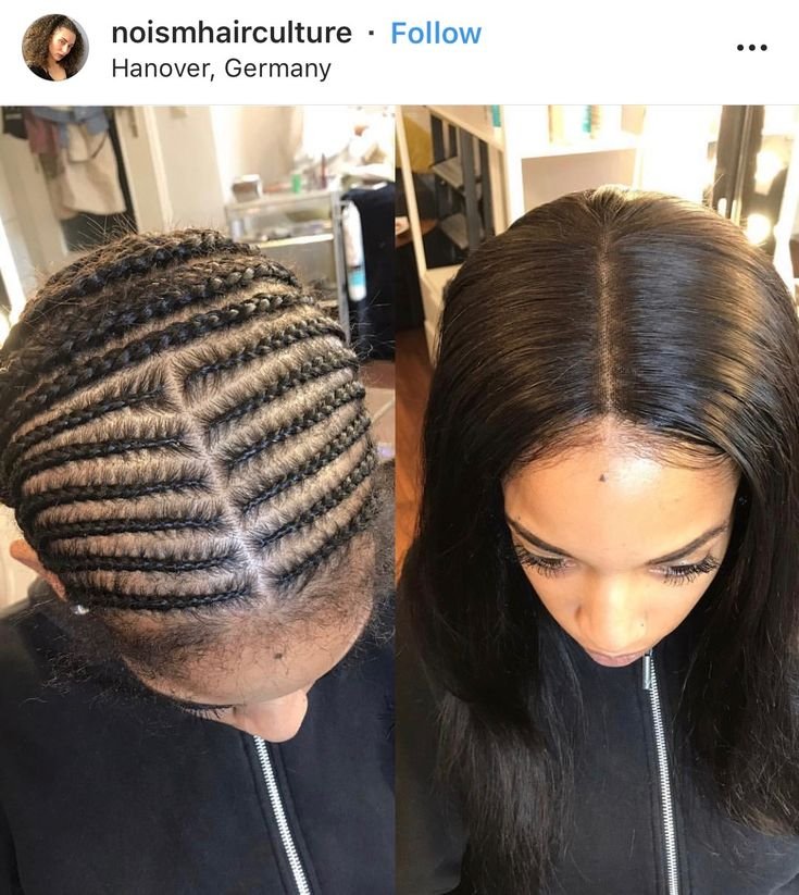 Sew in weave installation